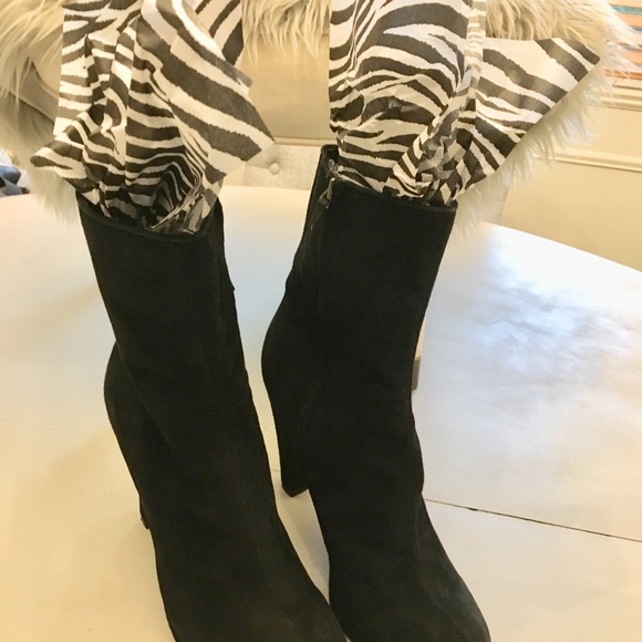 Suede Calvin Klein platform boots - Picture 7 of 7